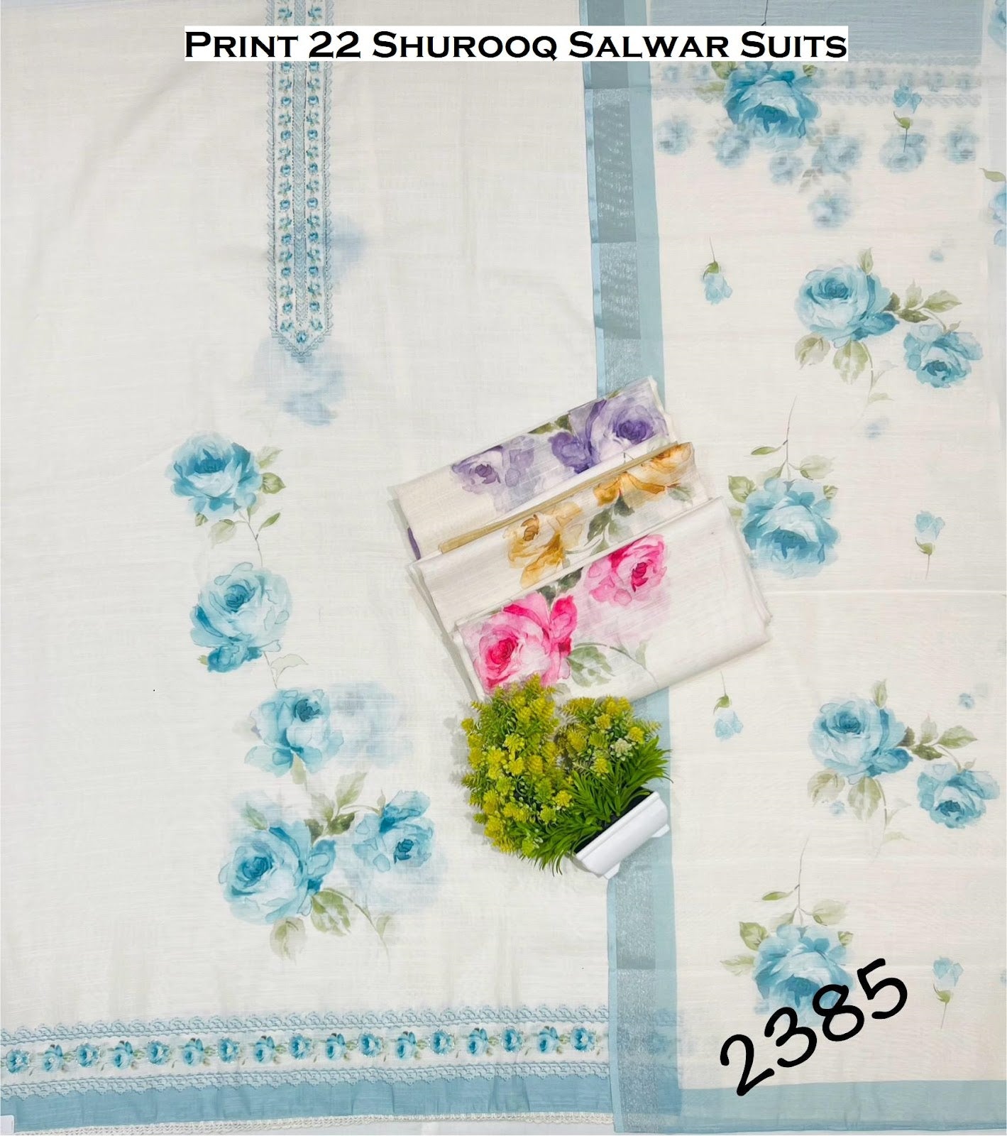 Print 22 Shurooq Salwar Suits Wholesaler Ahmedabad