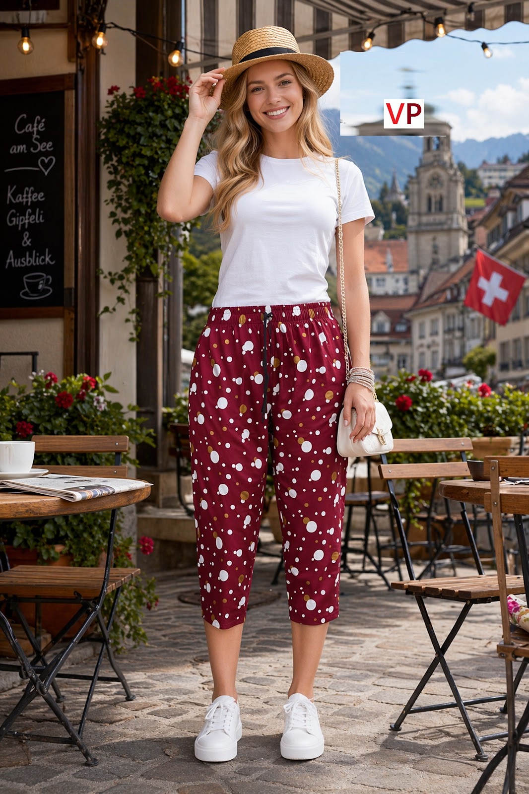 Print 230726 Vp Hosiery Cotton Womens Capri Supplier