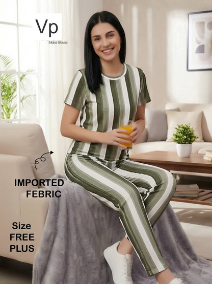 Print 240226 Vp Imported Pyjama Night Suits Wholesaler