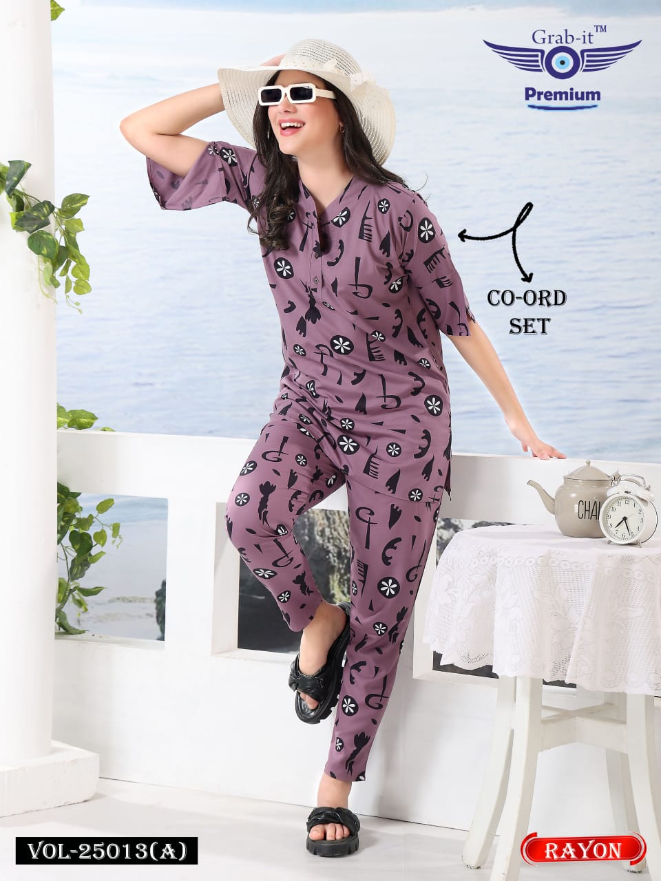 Print 25013 A Grab It Rayon Co Ord Set Exporter Ahmedabad