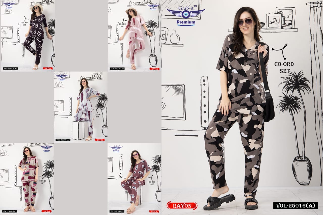 Print 25016 A Grab It Co Ord Set Wholesale Price
