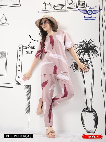 Print 25016 A Grab It Co Ord Set Wholesale Price