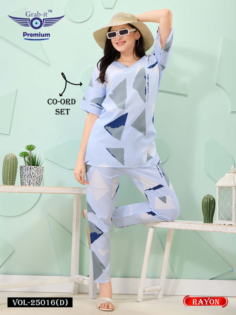 Print 25016 D Grab It Rayon Co Ord Set Supplier Ahmedabad