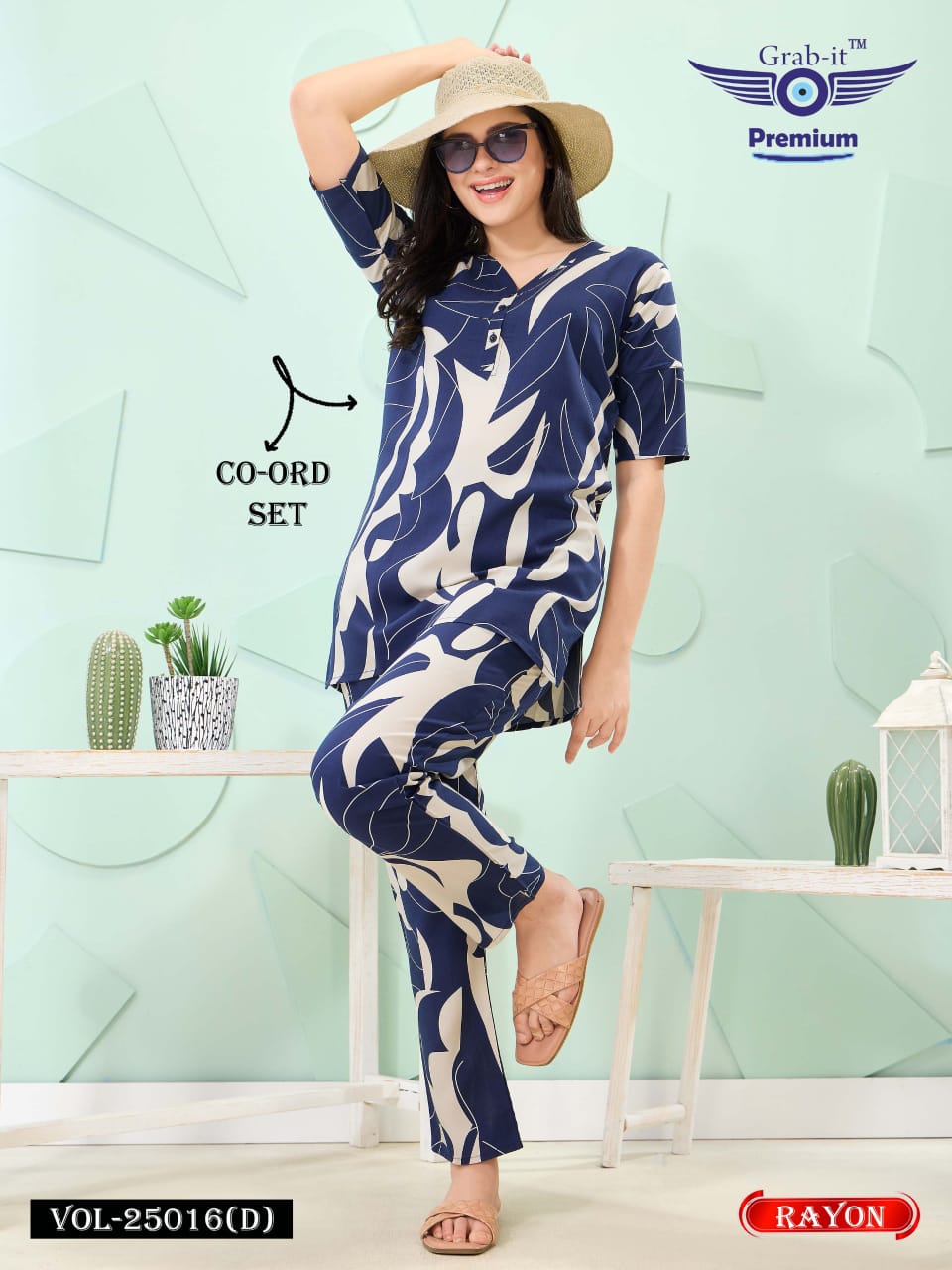 Print 25016 D Grab It Rayon Co Ord Set Supplier Ahmedabad