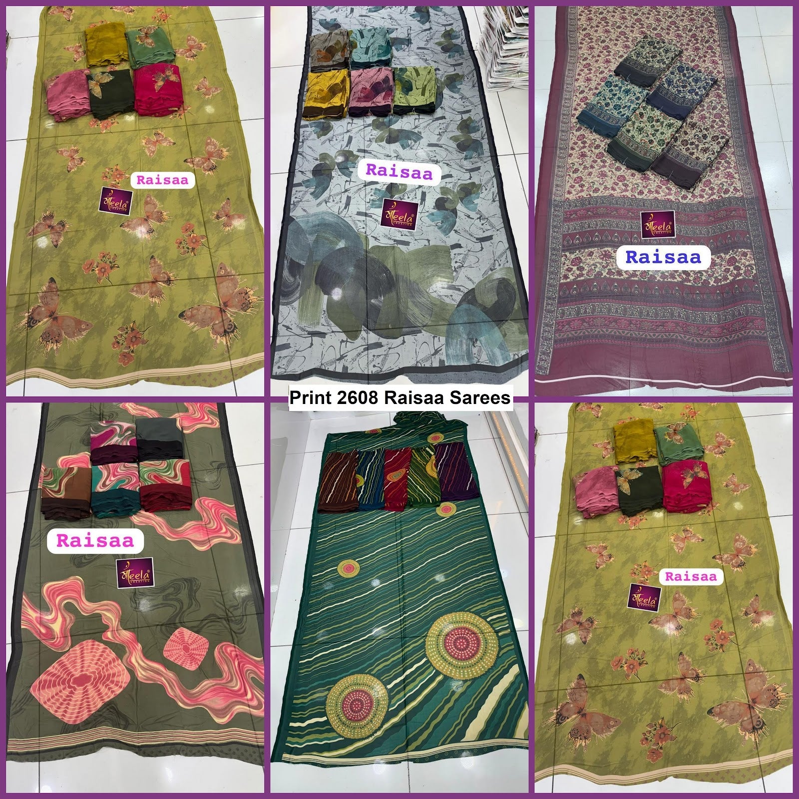 Print 2608 Raisaa Sarees Wholesale Rate
