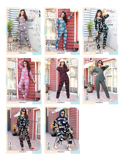 Print 271224 Ruchee Fashion Rayon Co Ord Set Wholesale