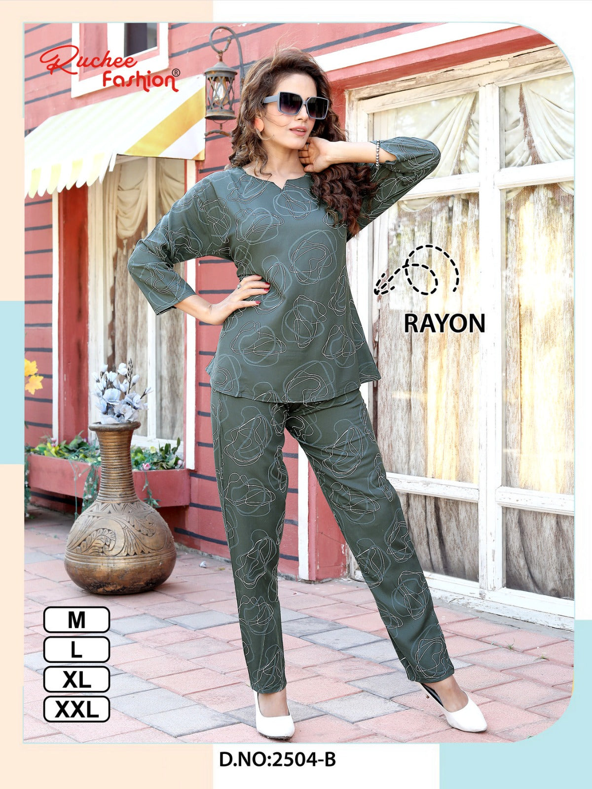 Print 271224 Ruchee Fashion Rayon Co Ord Set Wholesale