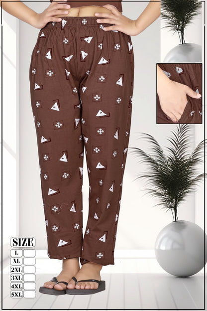 Print 290425 Vp Hosiery Women Night Lower Exporter Gujarat