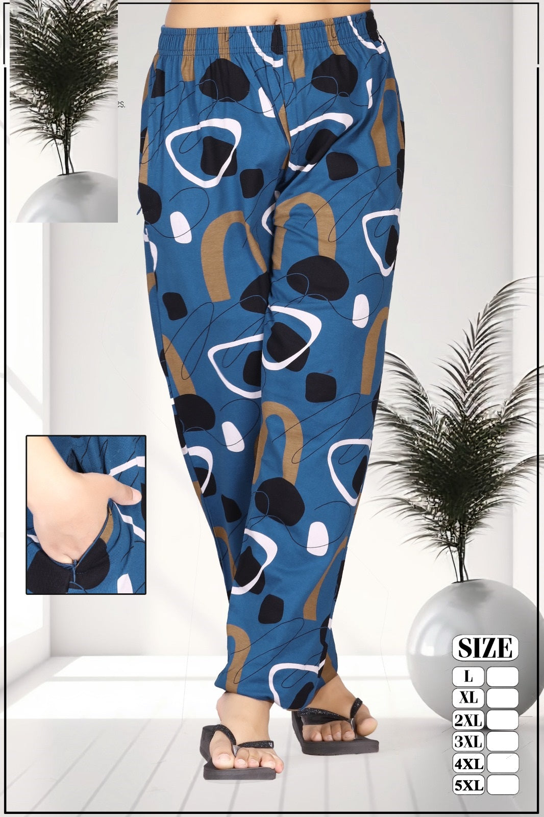 Print 290425 Vp Hosiery Women Night Lower Exporter Gujarat