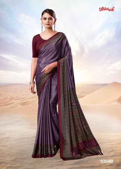 Print 2905 Vaishali Fashions Crape Sarees Exporter Gujarat