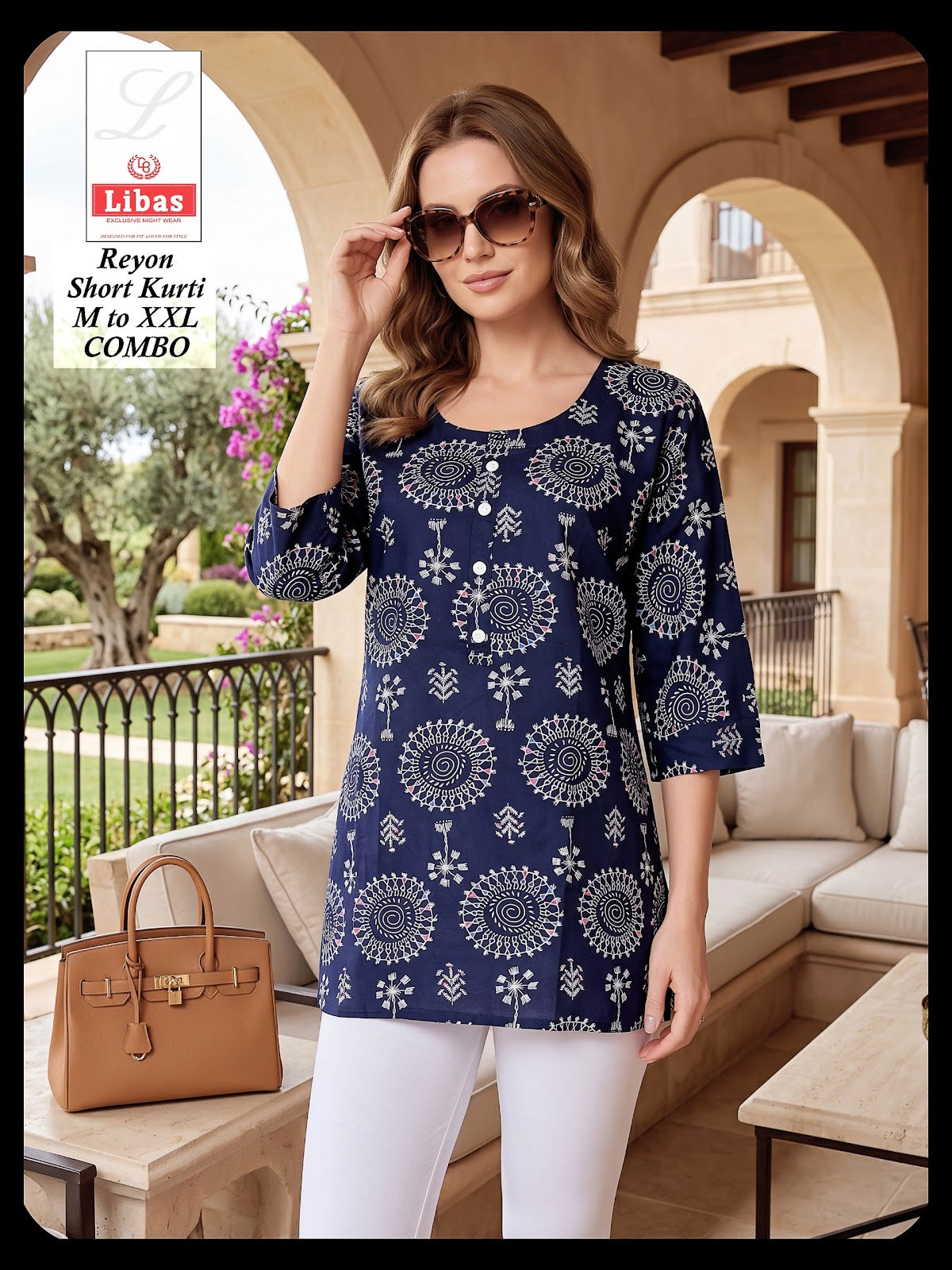 Print 300626 Amiti Cotton Rayon Short Kurtis Manufacturer Ahmedabad