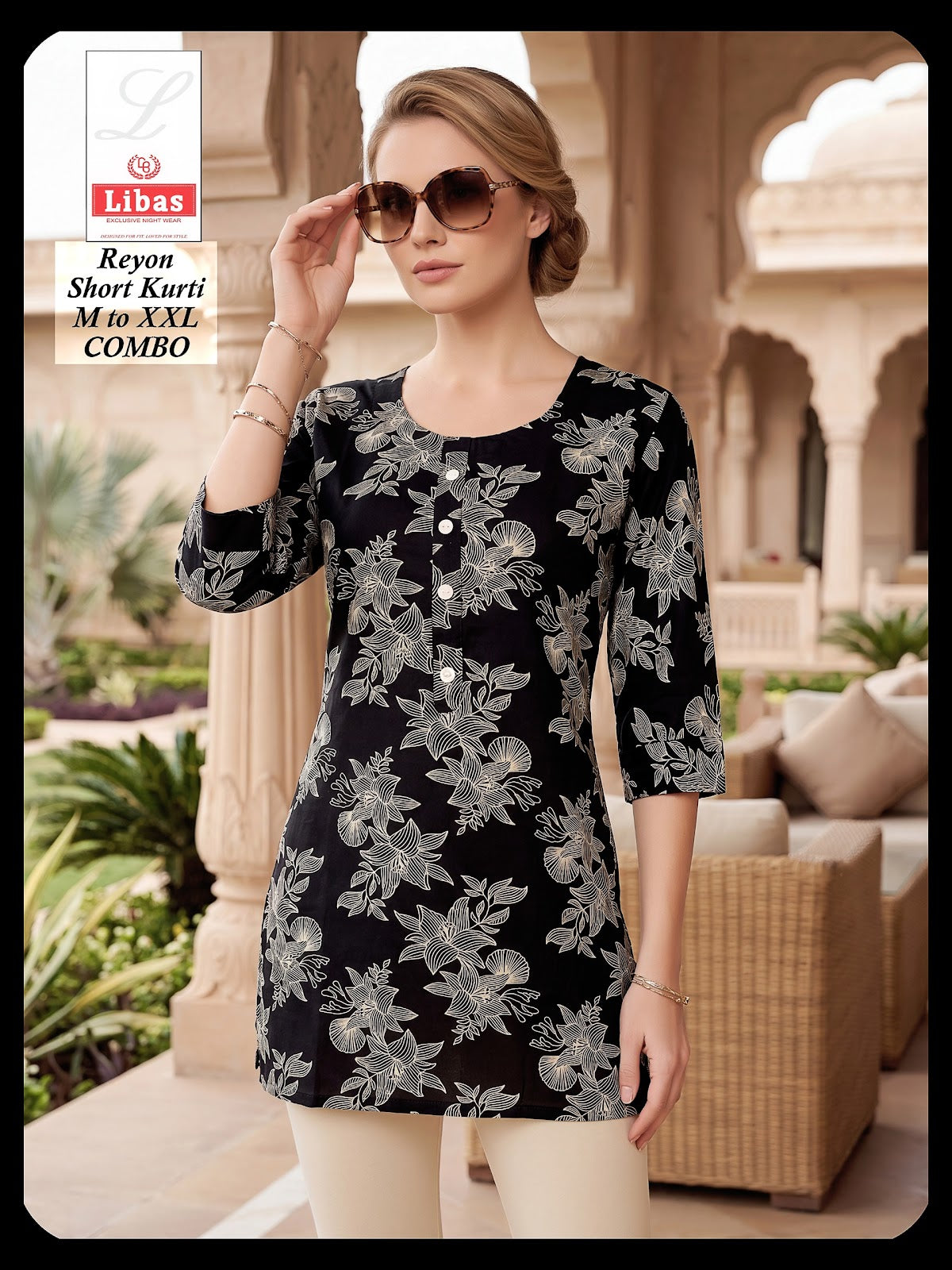 Print 300626 Amiti Cotton Rayon Short Kurtis Manufacturer Ahmedabad