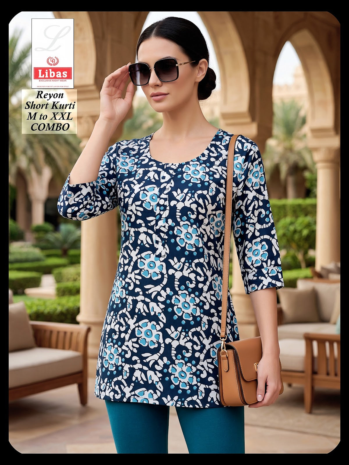 Print 300626 Amiti Cotton Rayon Short Kurtis Manufacturer Ahmedabad