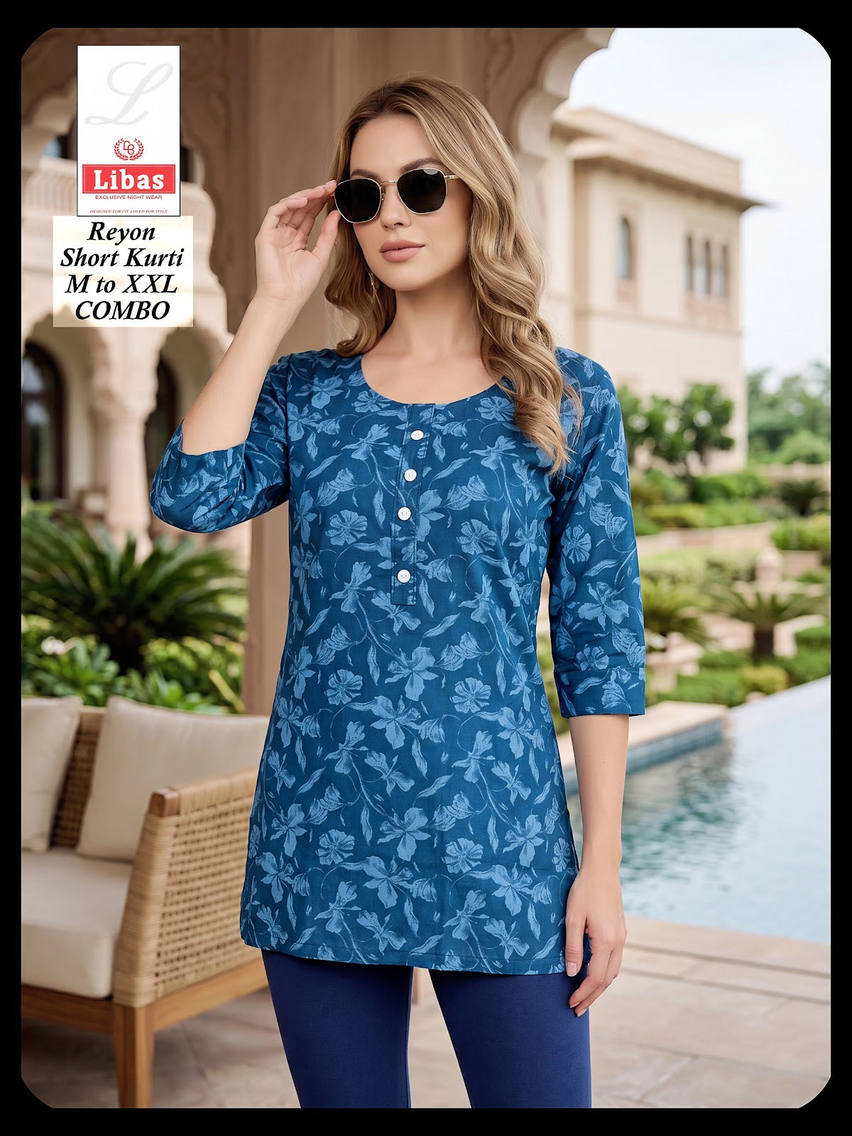 Print 300626 Amiti Cotton Rayon Short Kurtis Manufacturer Ahmedabad