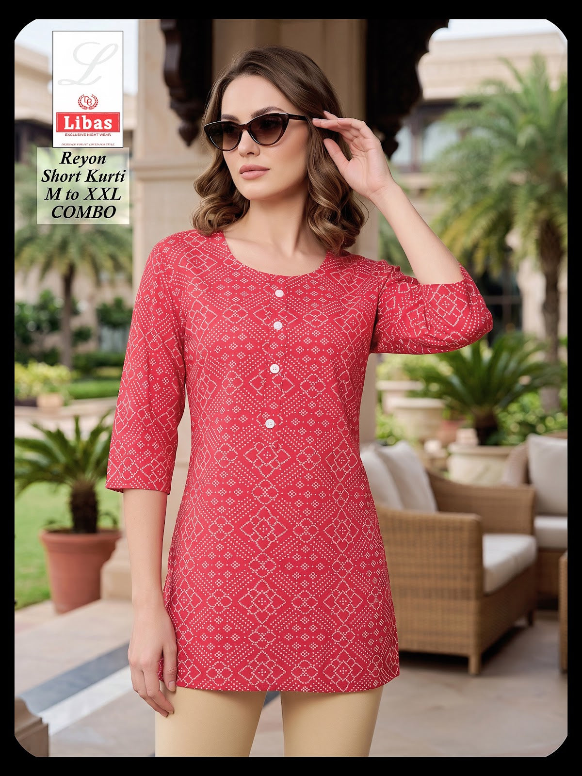 Print 300626 Amiti Cotton Rayon Short Kurtis Manufacturer Ahmedabad