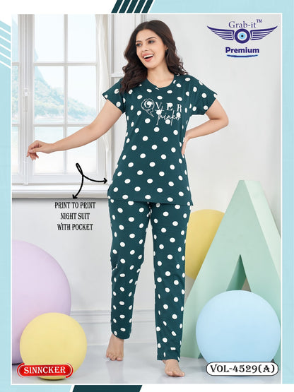 Print 4529 A Grab It Pyjama Night Suits Supplier Gujarat