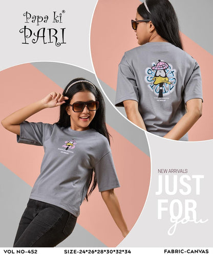 Print 452 Papa Ki Pari Canvas Girls Top Manufacturer Ahmedabad