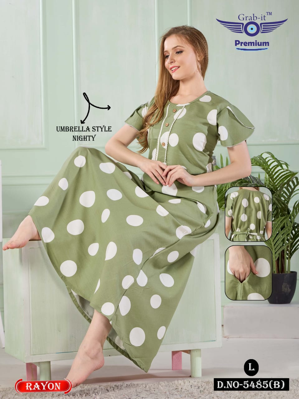 Print 5480 To 5485 Grab It Night Gowns Manufacturer India