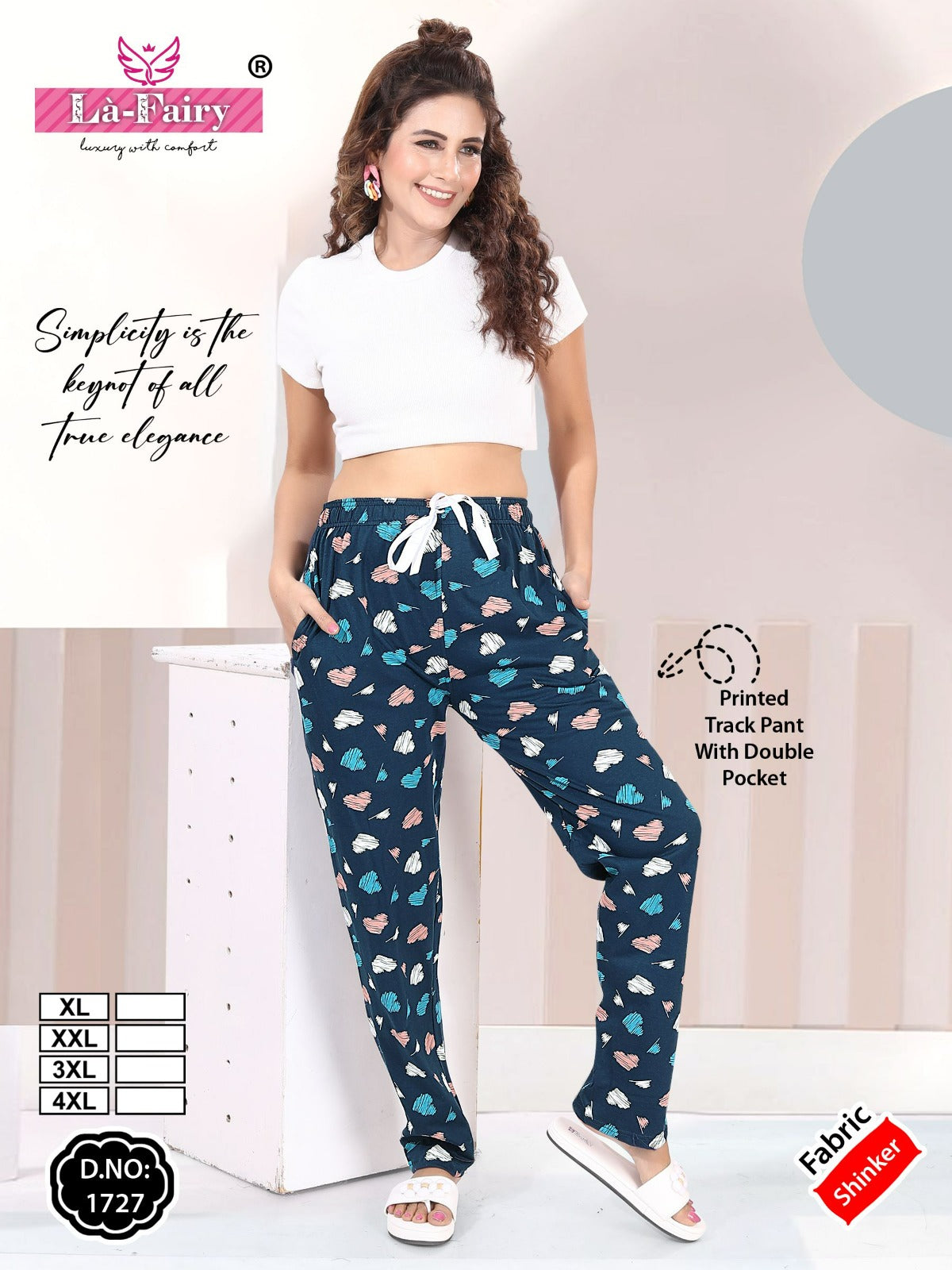 Print Design 1727 La Fairy Sinker Women Night Lower Manufacturer India
