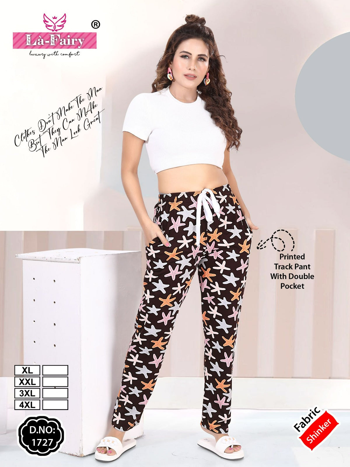 Print Design 1727 La Fairy Sinker Women Night Lower Manufacturer India