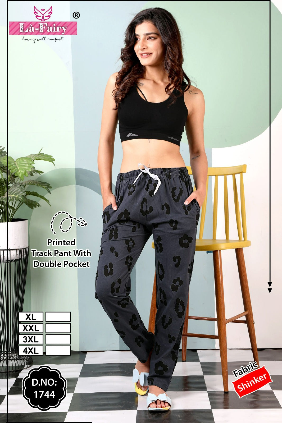 Print Design 1744 La Fairy Sinker Women Night Lower Exporter India