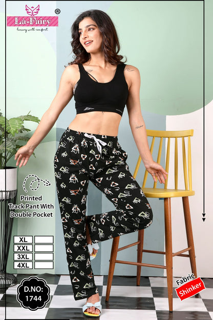 Print Design 1744 La Fairy Sinker Women Night Lower Exporter India