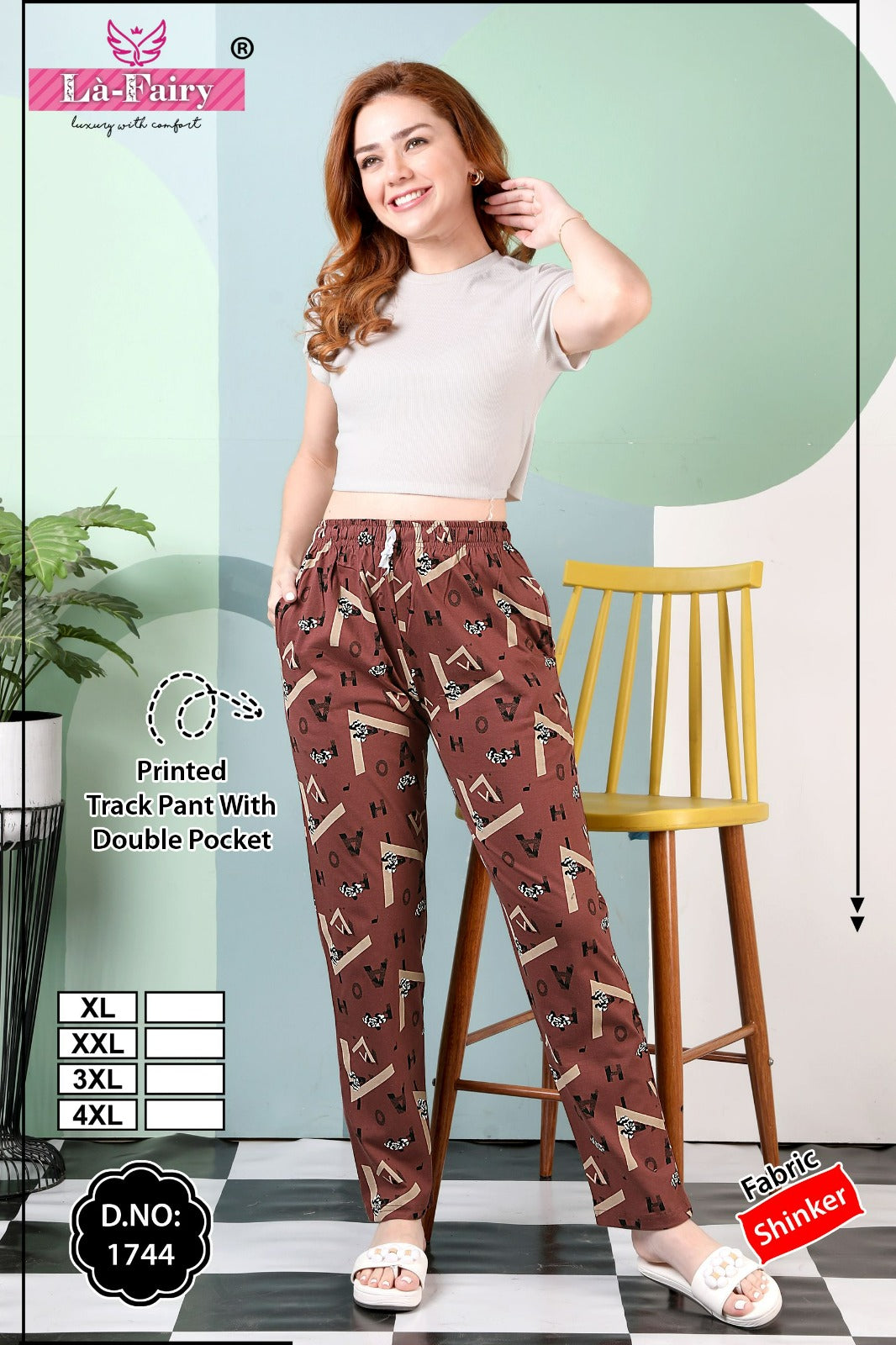 Print Design 1744 La Fairy Sinker Women Night Lower Exporter India