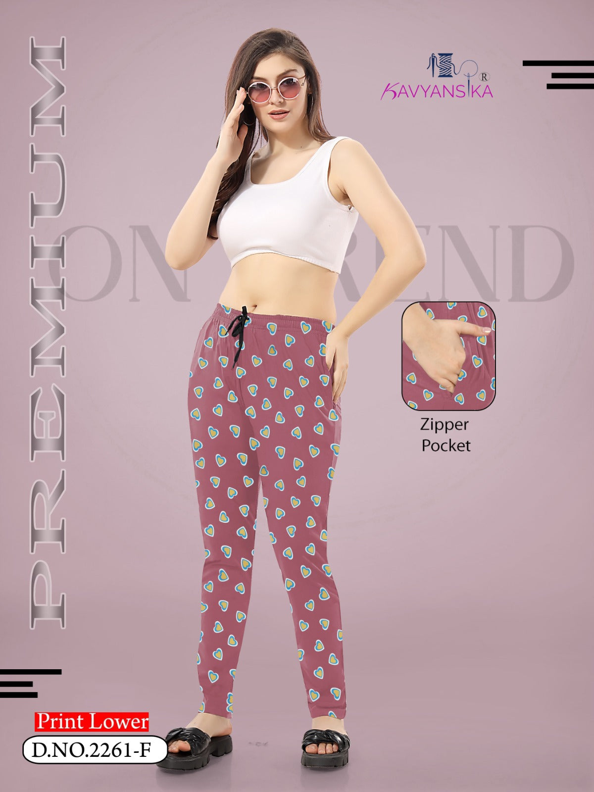 Print Design 2261 Kavyansika Hosiery Cotton Women Night Lower Wholesale