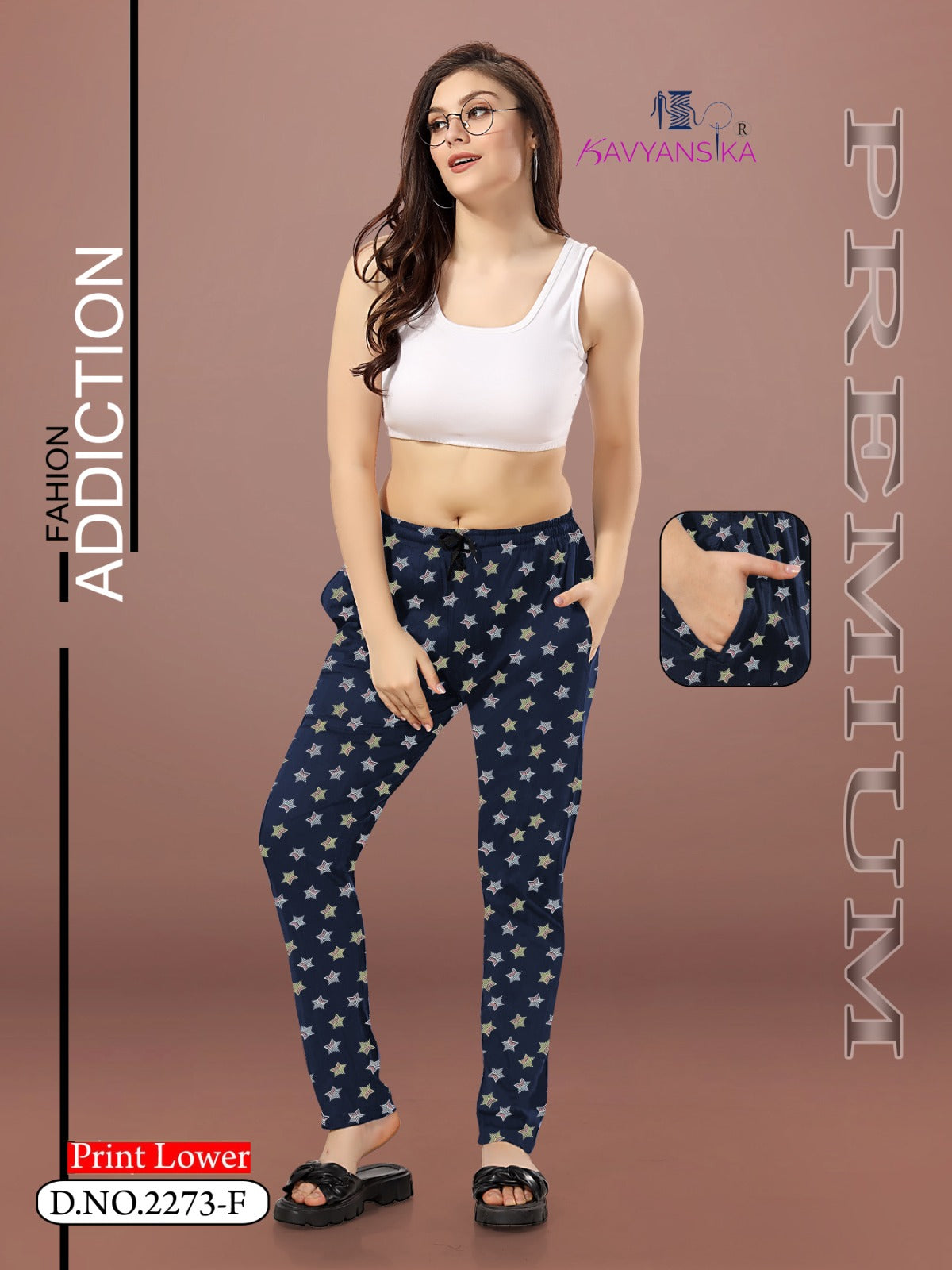 Print Design 2273 Kavyansika Hosiery Cotton Women Night Lower Manufacturer