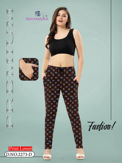Print Design 2273 Kavyansika Hosiery Cotton Women Night Lower Manufacturer