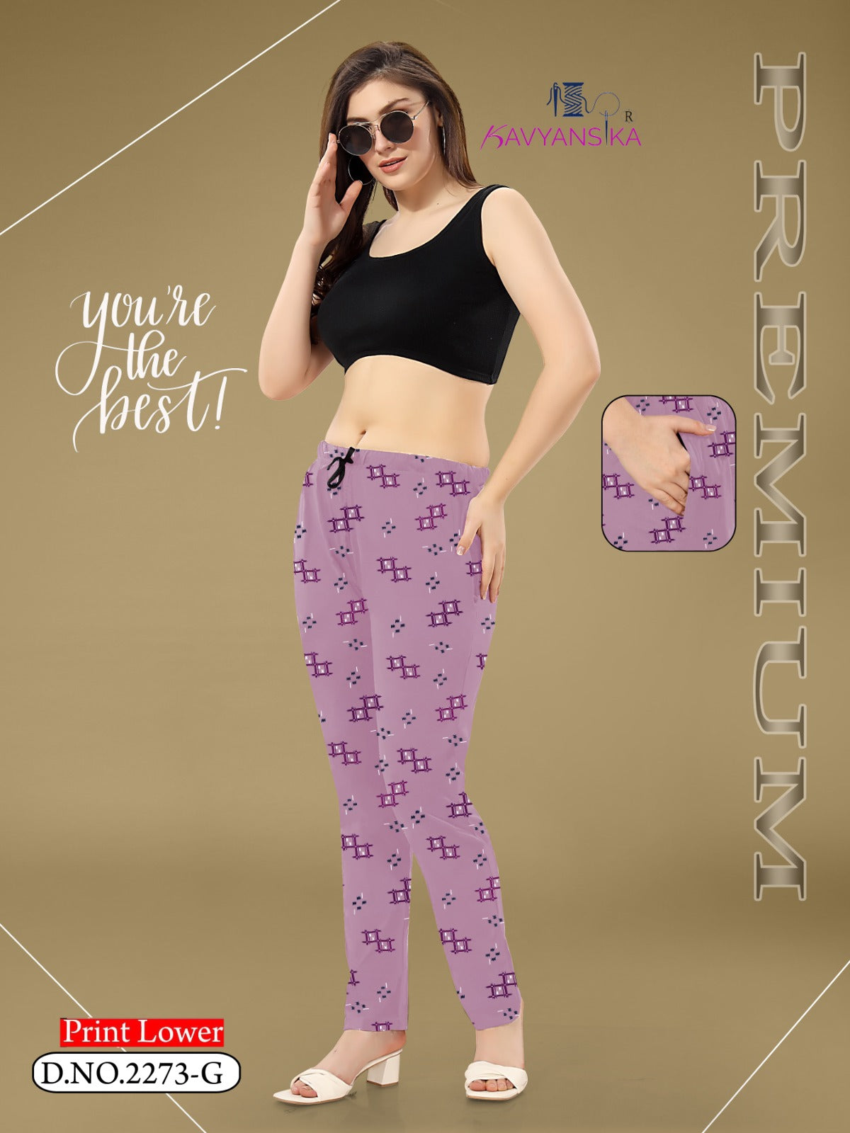 Print Design 2273 Kavyansika Hosiery Cotton Women Night Lower Manufacturer