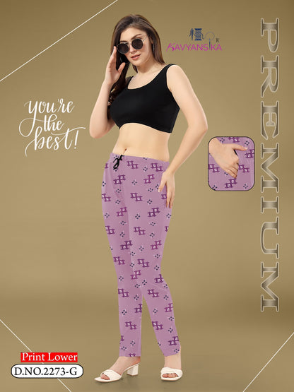 Print Design 2273 Kavyansika Hosiery Cotton Women Night Lower Manufacturer