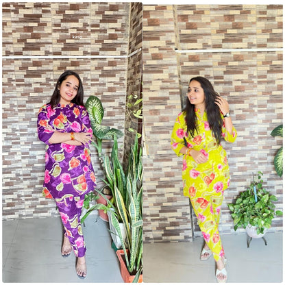 Print Design 260325 Kaso Cotton Co Ord Set Supplier