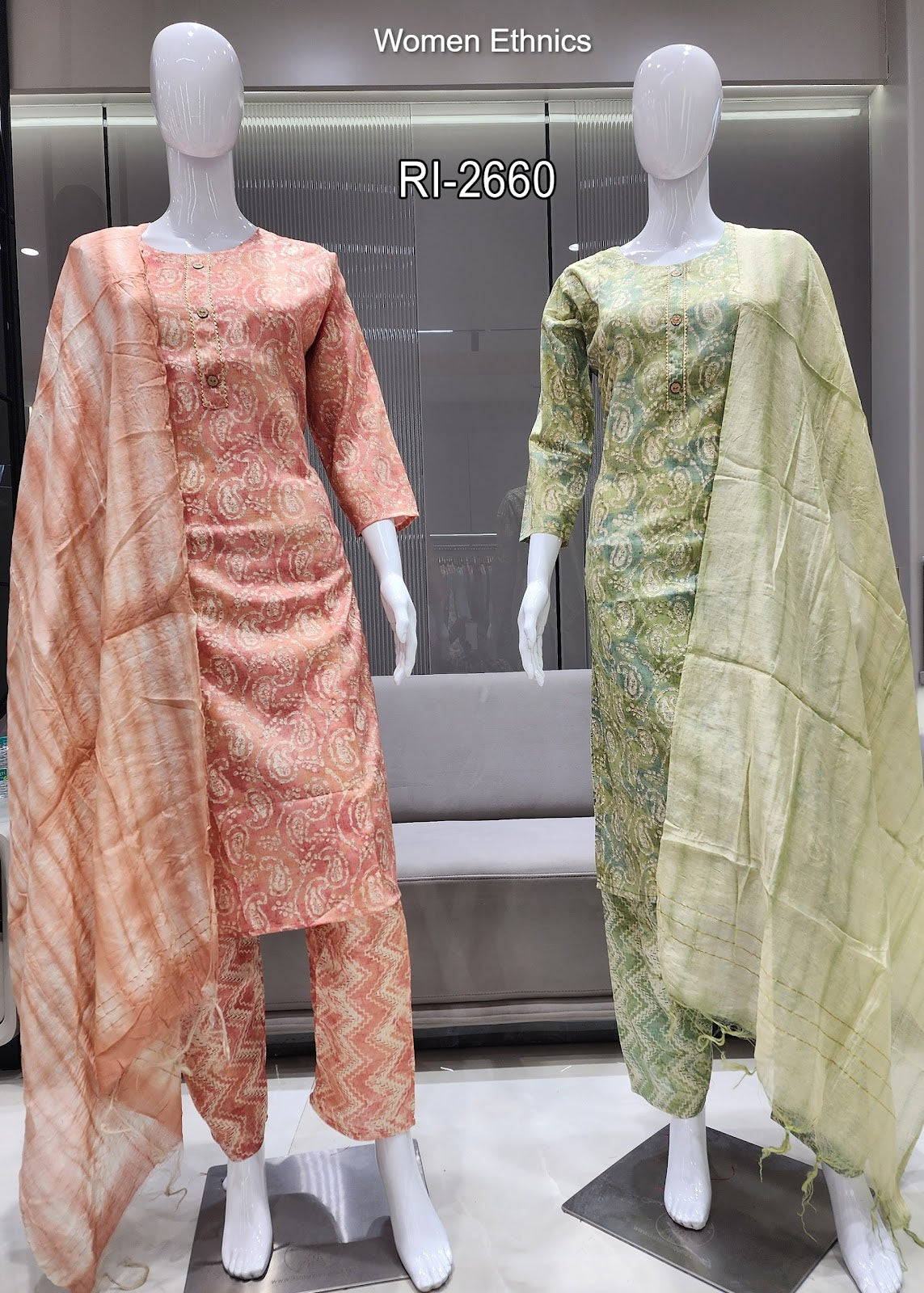 Print Design 270325 Women Ethnics Capsule Readymade Pant Style Suits Supplier Gujarat