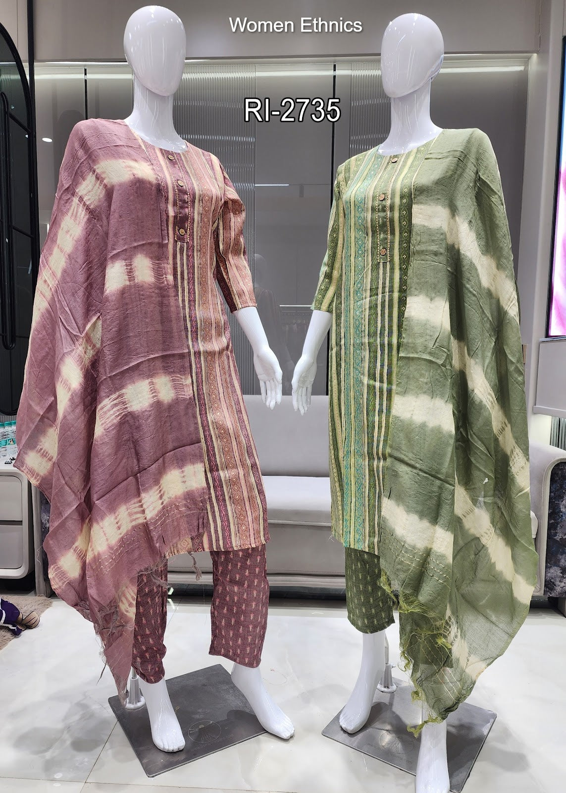 Print Design 270325 Women Ethnics Capsule Readymade Pant Style Suits Supplier Gujarat