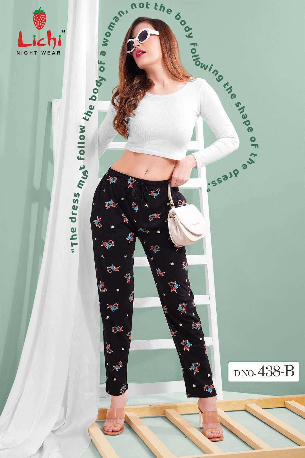 Print Design 438 Lichi Cotton Women Night Lower Supplier Gujarat