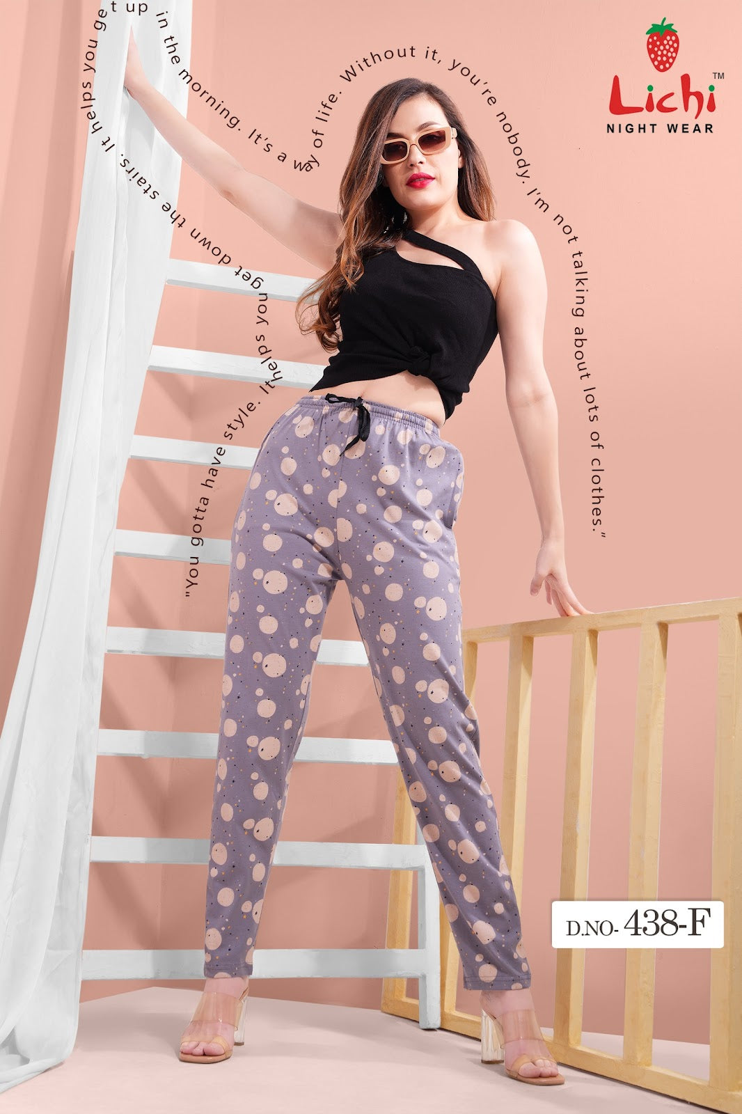 Print Design 438 Lichi Cotton Women Night Lower Supplier Gujarat