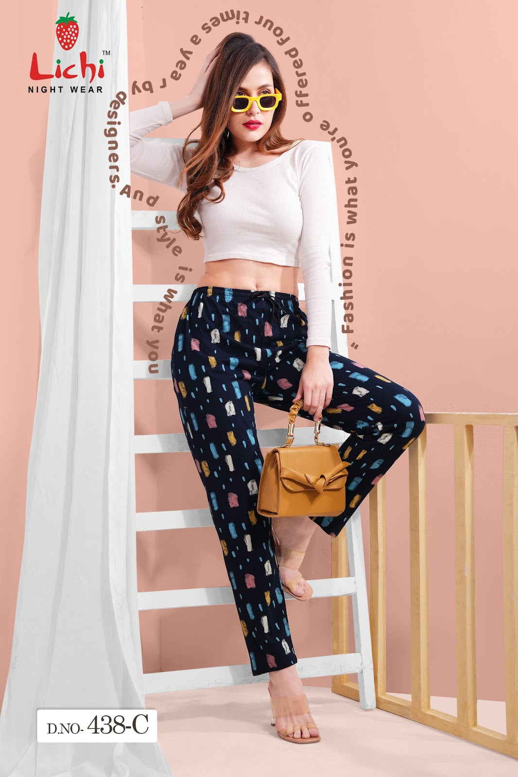 Print Design 438 Lichi Cotton Women Night Lower Supplier Gujarat