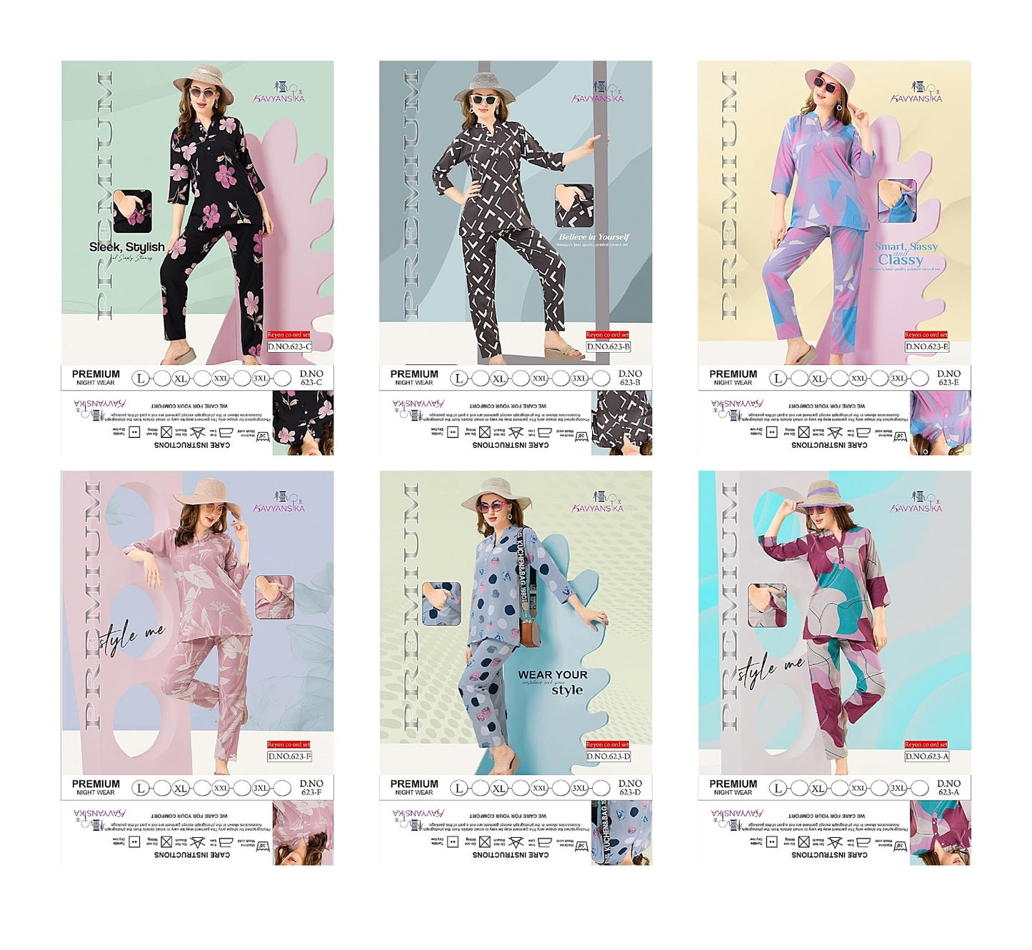 Print Design 623 Kavyansika Reyon Co Ord Set Exporter