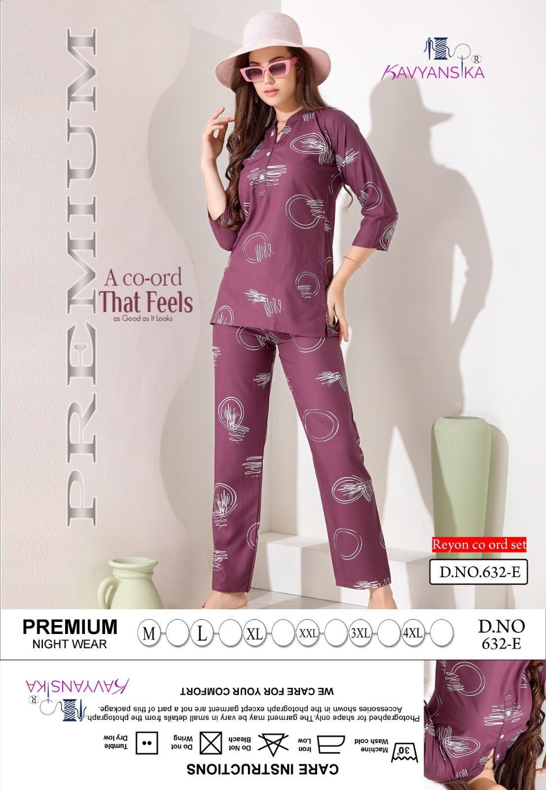 Print Design 632 Kavyansika Reyon Co Ord Set Wholesale