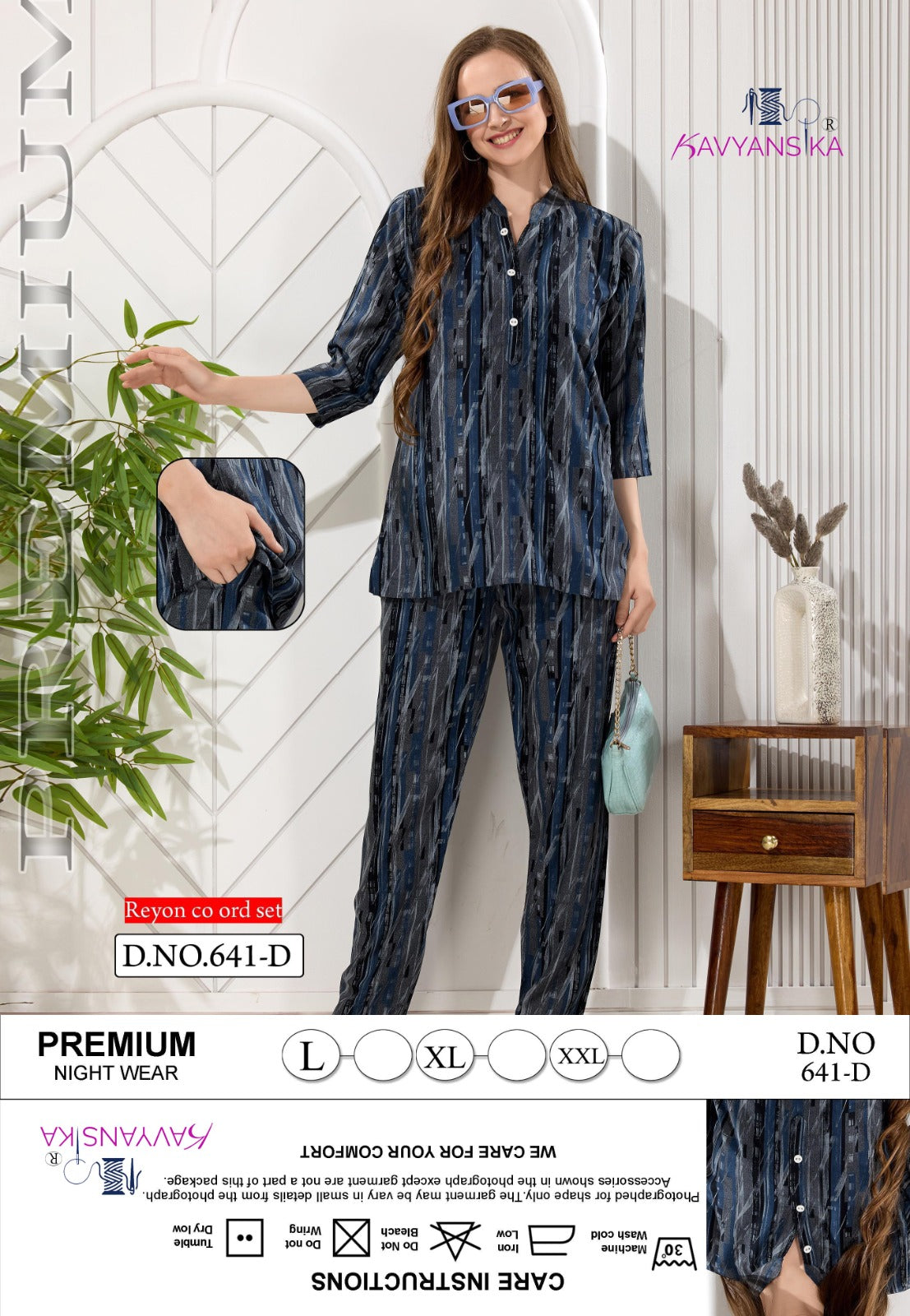 Print Design 641 Kavyansika Reyon Co Ord Set Supplier India