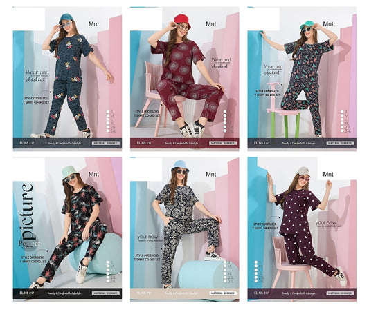 Print El Ns 217 Mnt Sinker Co Ord Set Supplier India