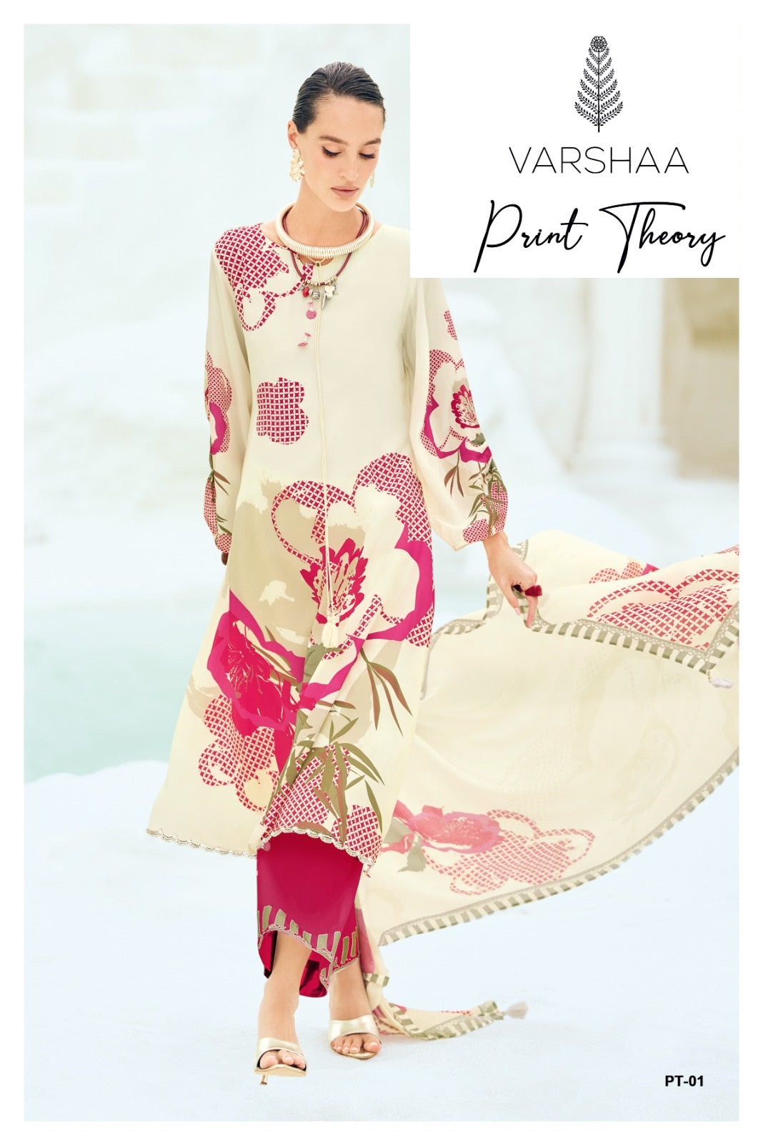Print Theory Varshaa Cotton Pant Style Suits Exporter Gujarat