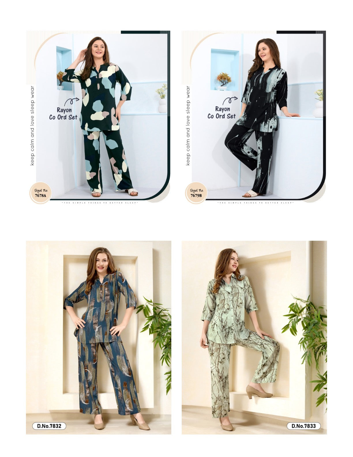 Print To Print 0411 Belly Reyon Co Ord Set Exporter Gujarat