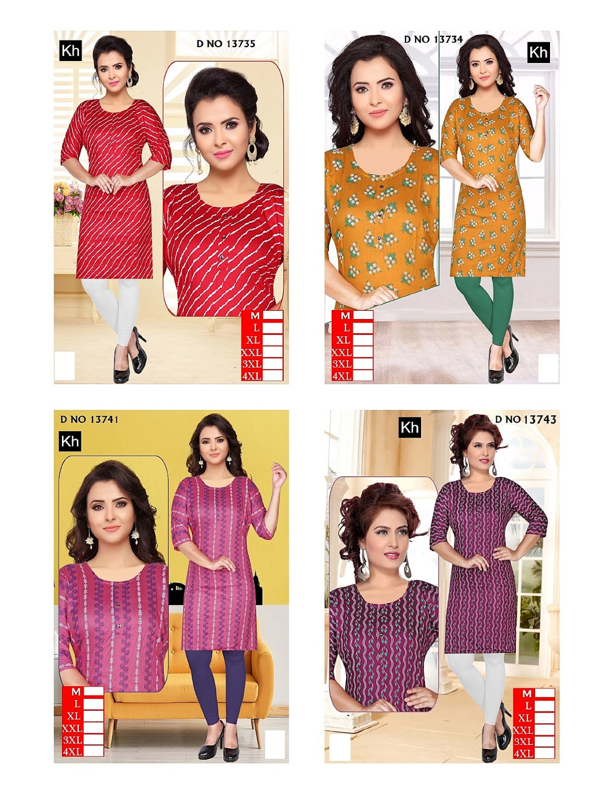 Print To Print 0608 Kh Reyon Knee Length Kurtis Manufacturer India