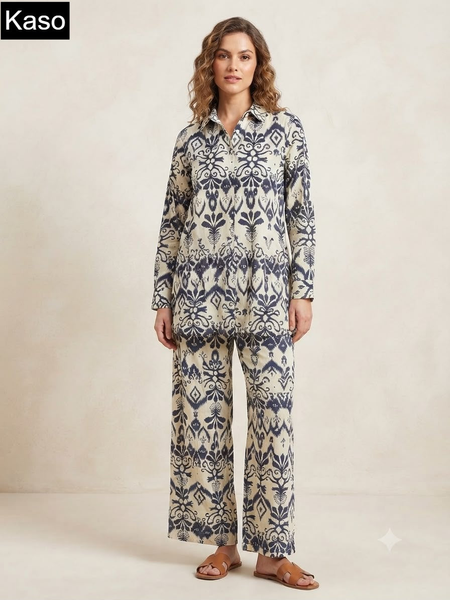 Print To Print 0709 Kaso Fancy Co Ord Set Wholesale