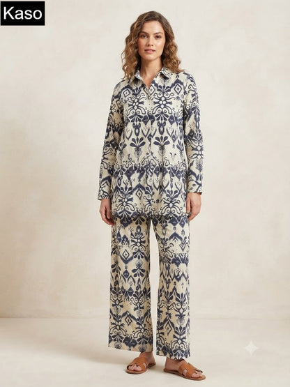 Print To Print 0709 Kaso Fancy Co Ord Set Wholesale