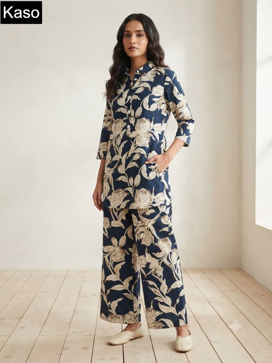 Print To Print 0709 Kaso Fancy Co Ord Set Wholesale