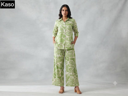 Print To Print 0709 Kaso Fancy Co Ord Set Wholesale