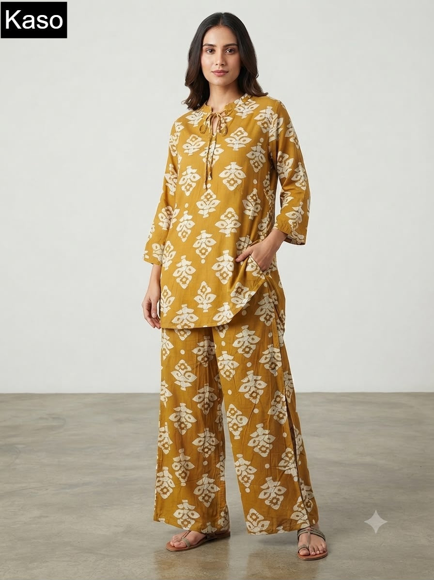 Print To Print 0709 Kaso Fancy Co Ord Set Wholesale